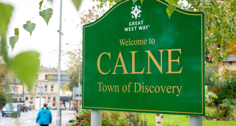 Calne Great West Way Sign, Witlshire